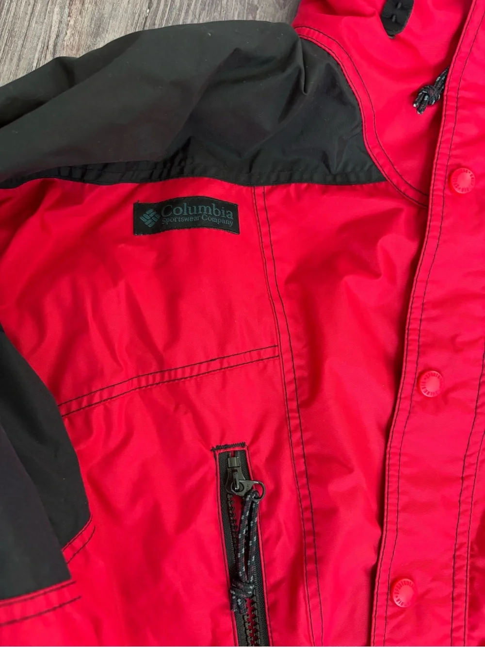 Columbia Sportswear red & black ski jacket